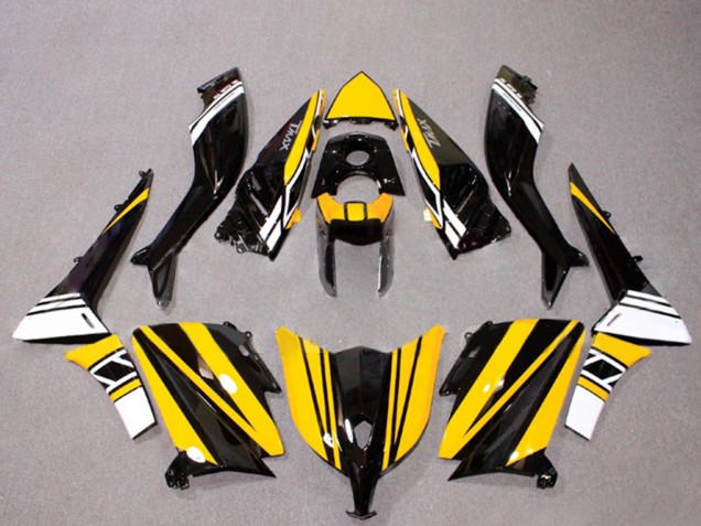 2012-2014 Yamaha TMAX530 Motorcycle Fairings - Glossy Black Yellow White