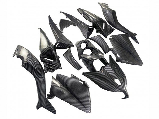 2012-2014 Yamaha TMAX530 Motorcycle Fairings - Black Carbon Fiber