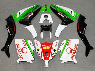 Shop 2012-2014 Yamaha TMAX530 Motorcycle Fairings - White Red Green Pramac Fiamm