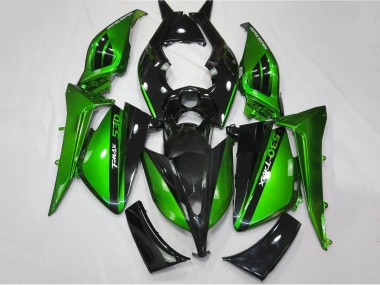 Shop 2012-2014 Yamaha TMAX530 Motorcycle Fairings - Glossy Green Black