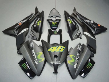 Shop 2012-2014 Yamaha TMAX530 Motorcycle Fairings - Matte Black MoviStar ENEOS Yamalube Monster 46