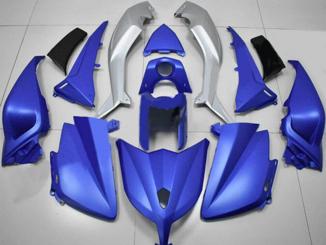 2012-2014 Yamaha TMAX530 Motorcycle Fairings - Matte Blue Silver