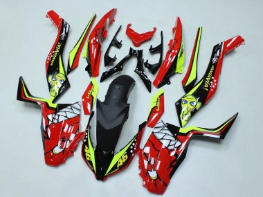 Shop 2017-2021 Yamaha XMAX300 Motorcycle Fairings - Red Yellow Black Shark 46