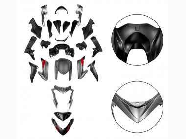 Shop 2015-2020 Suzuki GSX-S 1000 Motorcycle Fairings - Black Grey