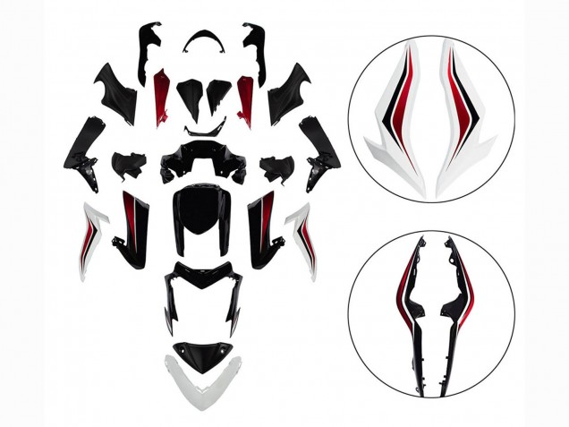 2015-2020 Suzuki GSX-S 1000 Motorcycle Fairings - Black Red White