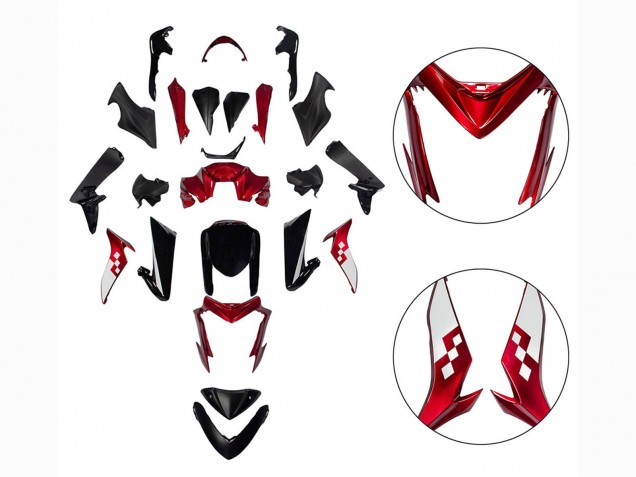 2015-2020 Suzuki GSX-S 1000 Motorcycle Fairings - Red Black