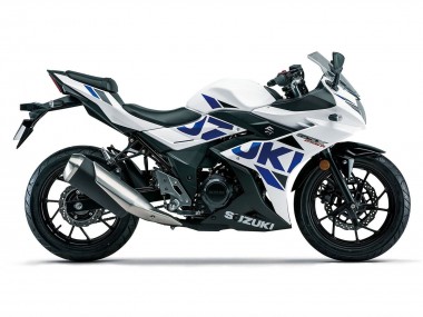 Shop 2017-2020 Suzuki GSX250R Motorcycle Fairings - White Blue Black