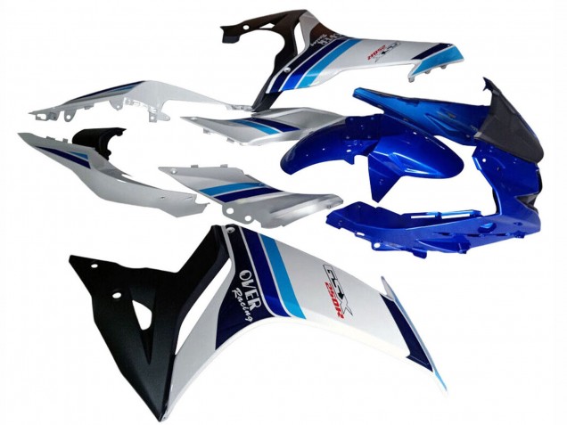 2017-2020 Suzuki GSX250R Motorcycle Fairings - White Blue Black Racing