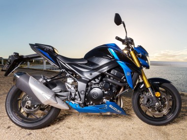 Shop 2017-2022 Suzuki GSX-S 750 Motorcycle Fairing Kits - Blue Black