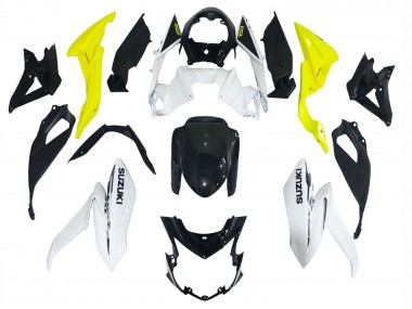 Shop 2017-2022 Suzuki GSX-S 750 Motorcycle Fairings - White Yellow