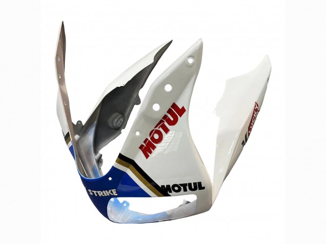 2003-2013 Suzuki SV650 Motorcycle Fairings - White Blue Lucky Strike Motul