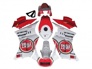 Shop 1984-1987 Suzuki RG400 RG500 RG400/500 Motorcycle Fairings - White Red Lucky Strike Motul Michelin