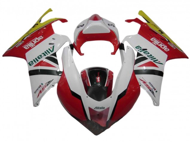 2003-2006 Aprilia RSV1000 Motorcycle Fairings - White Red Green Yellow Alitalia