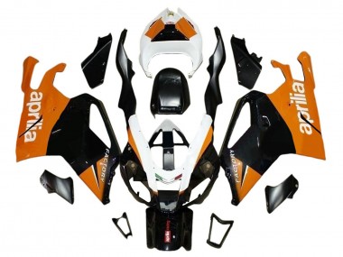 Shop 2003-2006 Aprilia RSV1000 Motorcycle Fairings - Black Orange White