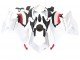 2020-2024 Ducati Panigale V2 Motorcycle Fairings - White Red Matte Black