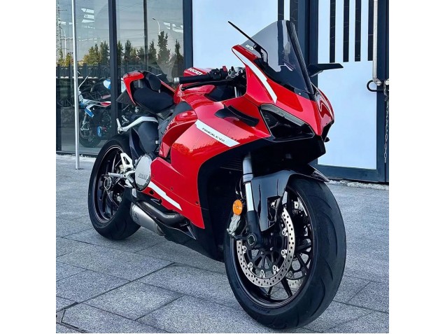 2020-2024 Ducati Panigale V2 Motorcycle Fairings - Red White