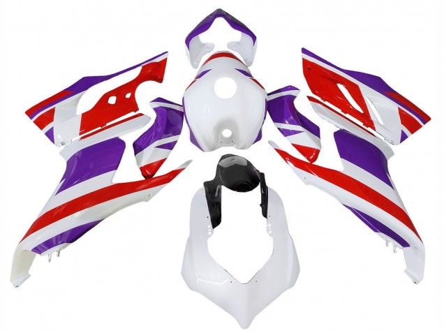 2020-2024 Ducati Panigale V2 Motorcycle Fairings - White Purple Red Glossy Black