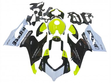 Shop 2020-2024 Ducati Panigale V2 Motorcycle Fairings - White Lime Green Glossy Black Stein Dinse VR 46