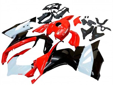 Shop 2020-2024 Ducati Panigale V2 Motorcycle Fairing Kits - White Red Glossy Black