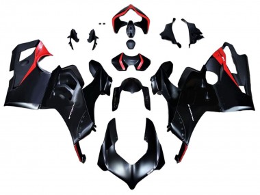Shop 2020-2021 Ducati Panigale V4 V4S Motorcycle Fairings - Glossy Black Red