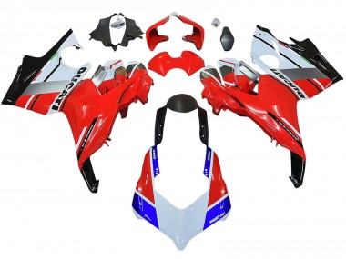 Shop 2018-2019 Ducati Panigale V4 V4S Motorcycle Fairings - White Silver Red Glossy Black