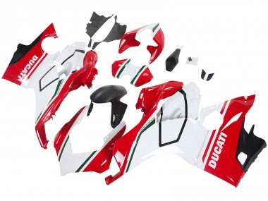 Shop 2018-2019 Ducati Panigale V4 V4S Motorcycle Fairings - White Red Matte Black