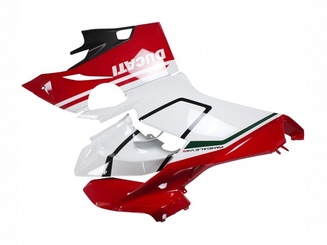 2018-2019 Ducati Panigale V4 V4S Motorcycle Fairings - White Red Matte Black
