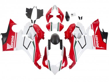 Shop 2018-2019 Ducati Panigale V4 V4S Motorcycle Fairings - White Red Matte Black
