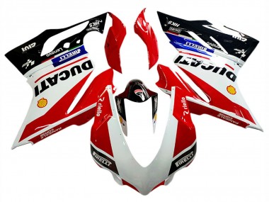 Shop 2018-2019 Ducati Panigale V4 V4S Motorcycle Fairings - White Red Glossy Black Lenovo