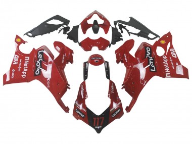 Shop 2020-2021 Ducati Panigale V4 V4S Motorcycle Fairing - Red Glossy Black Lenovo 117