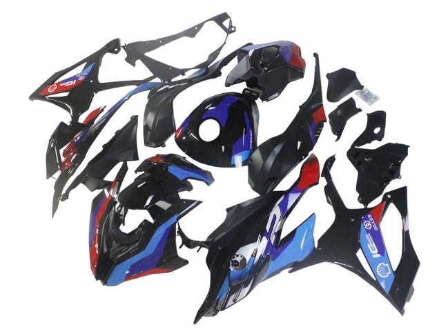 2023-2024 BMW S1000RR Motorcycle Fairing - Black Blue Red