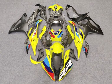 Shop 2023-2024 BMW S1000RR Motorcycle Fairings - Yellow Carbon Fiber