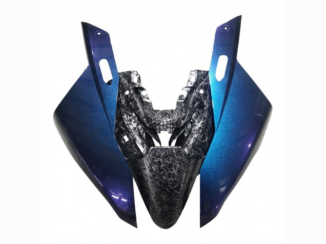 2019-2022 BMW S1000RR Motorcycle Fairings - Gradient Blue Purple Forged Carbon Fiber