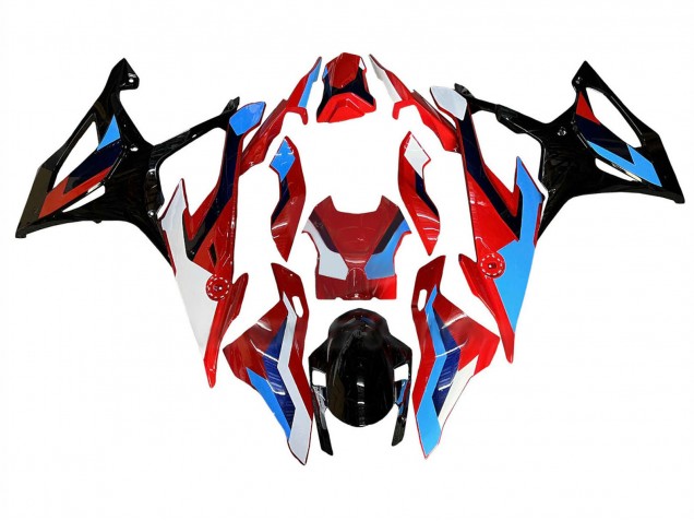 2019-2022 BMW S1000RR Motorcycle Fairing - Black Red Blue White