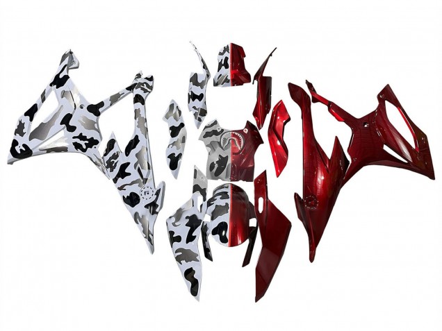 2019-2022 BMW S1000RR Motorcycle Fairings - Glossy Red Black White Grey