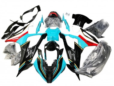 Shop 2019-2022 BMW S1000RR Motorcycle Fairings - Black Sky Blue Red