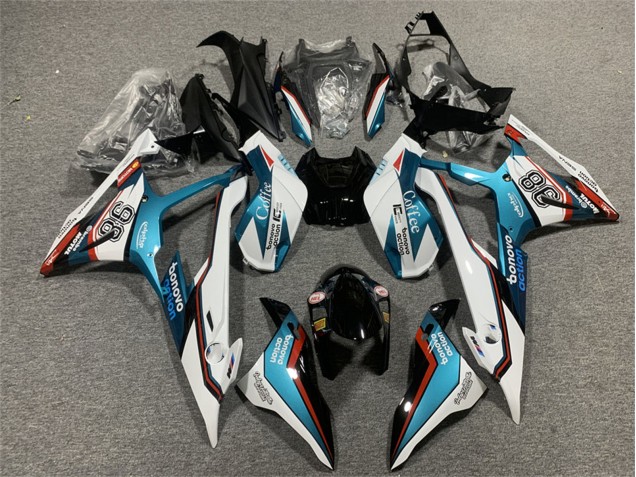 2019-2022 BMW S1000RR Motorcycle Fairings - Blue Red White Motul 98
