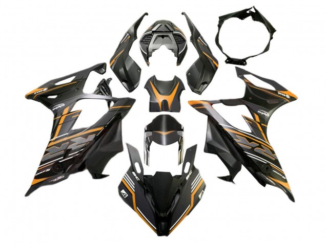 2019-2022 BMW S1000RR Motorcycle Fairings - Matte Orange Black