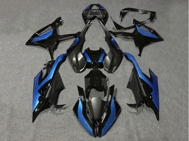 2019-2022 BMW S1000RR Motorcycle Fairings - Black Blue