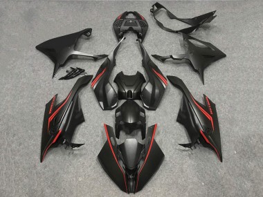 Shop 2019-2022 BMW S1000RR Motorcycle Fairings - Matte Black Red