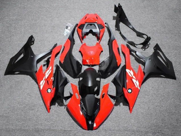 2019-2022 BMW S1000RR Motorcycle Fairing - Red Black