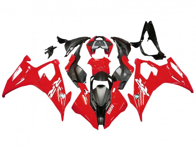 2019-2022 BMW S1000RR Motorcycle Fairing Kits - Red Black