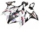 2019-2022 BMW S1000RR Motorcycle Fairings - White Black Pink Oxford