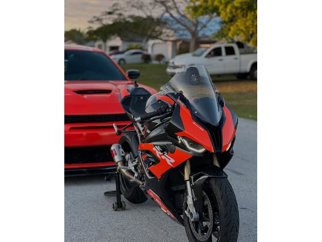 2019-2022 BMW S1000RR Motorcycle Fairings - Red Black
