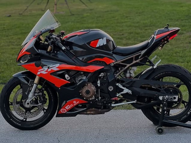 2019-2022 BMW S1000RR Motorcycle Fairings - Red Black