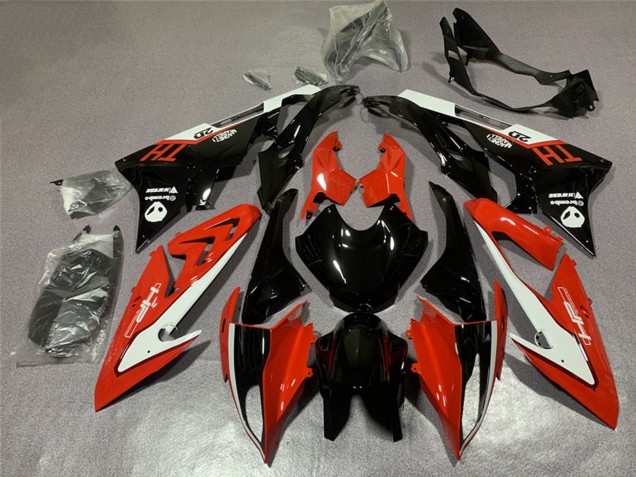 2017-2018 BMW S1000RR Motorcycle Fairing - White Red Glossy Black