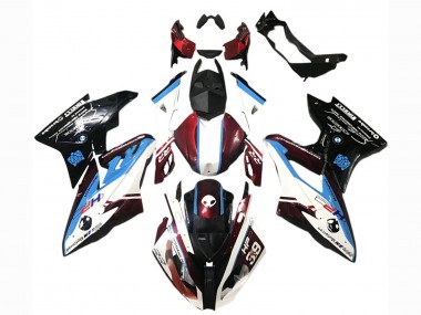 Shop 2017-2018 BMW S1000RR Abs Fairings - White Blue Red Glossy Black