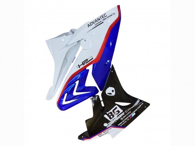 2017-2018 BMW S1000RR Bike Fairings - White Blue Red Glossy Black