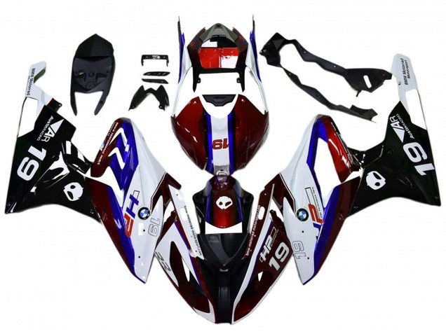 2017-2018 BMW S1000RR Motorcycle Fairings - White Red Blue Black