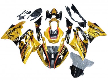 Shop 2017-2018 BMW S1000RR Motorcycle Fairings - Gold Black Tyco